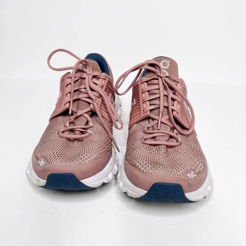 On Running Women's Coral and Navy Cloud Athletic Shoes
